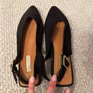 Primark Black Slingback Flats